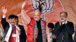 Amit Shah starts campaigning in Meghalaya, asks people to overthrow corrupt Sangma govt