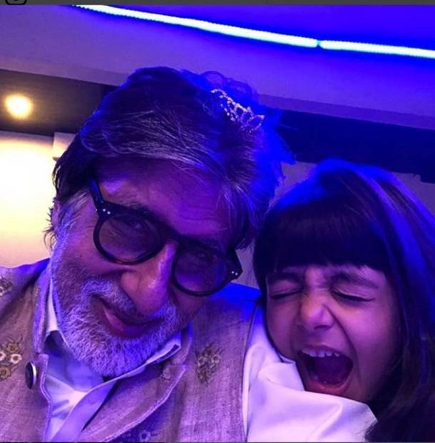Amitabh Bachchan and aaradhya