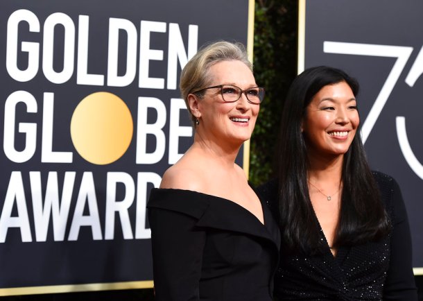 Emilia Clarke, Kit Harington, Gal Gadot and others at the 75th Golden Globe Awards red carpet