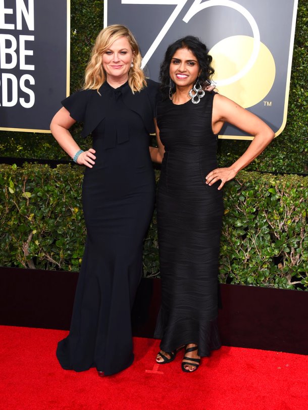 Amy Poehler, Saru Jayaraman golden globes