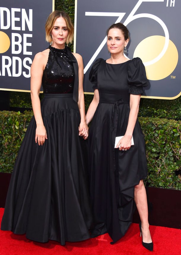 Sarah Paulson, Amanda Peet golden globes