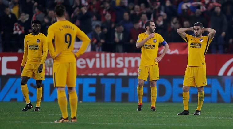 Atletico Madrid exit Copa del Rey quarterfinals to Sevilla
