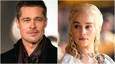 Brad Pitt bid 1,20,000 dollars to watch Game of Thrones with Emilia Clarke