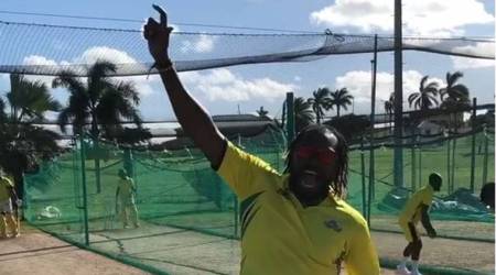 Chris Gayle performs ‘bhangra’ after dismissing Andre Russell, watch video