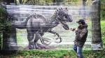 Moscow-based artist Evgeny Ches charms with his 'cellograffiti' in Russia's woodlands
