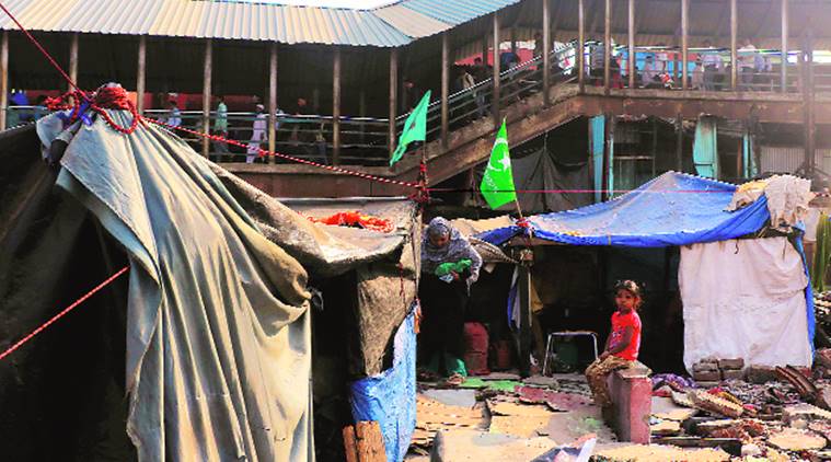 Garib Nagar fire: Two months after blaze, families erect temporary sheds on rubble