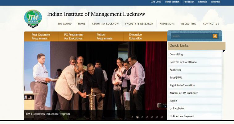 iim, iim lucknow, cat 2017 result, cat result, gmpe