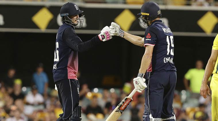 Joe Root (50) and Eoin Morgan (69) added 115 runs for the 4th wicket against Australia in the first ODI. (Photo - getty images)