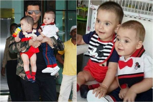 photos of karan johar's children yash and roohi
