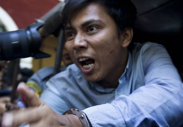 reuters journalist jailed, myanmar, rohingya, reporters arrest myanmar, rakhine state, rohingya crisis, united nations, indian express