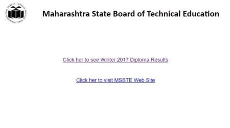 MSBTE winter 2017 diploma exam results declared at msbte.org.in
