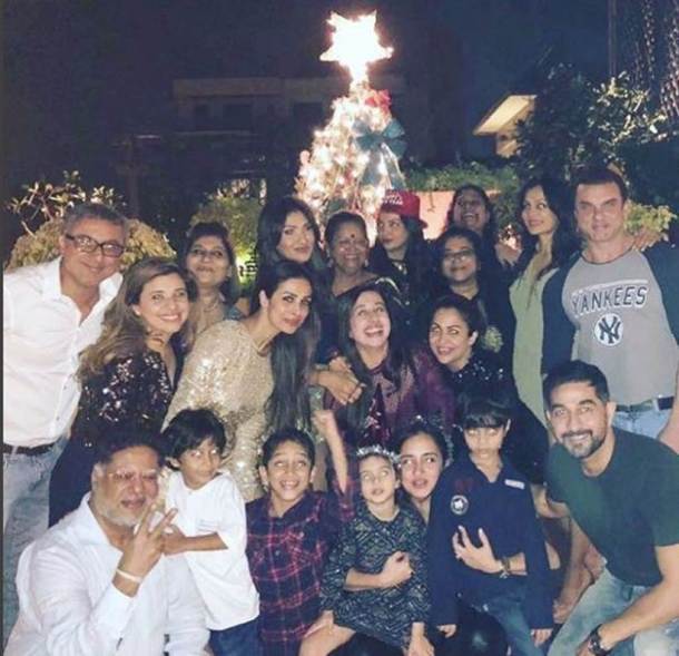 Malaika Arora Khan, Amrita Arora and Sohail Khan partied all night.
