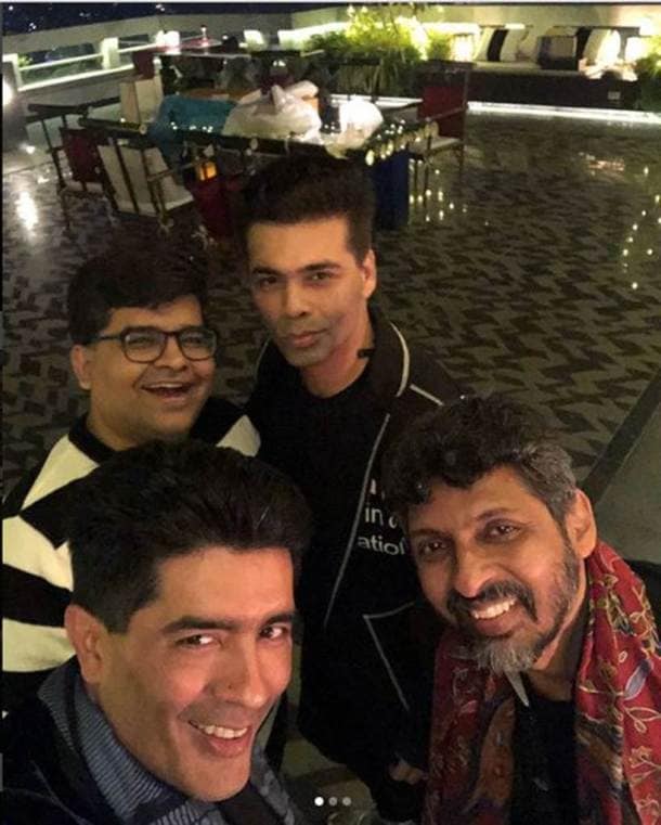 Manish Malhotra KARAN joHAR celerbate new year