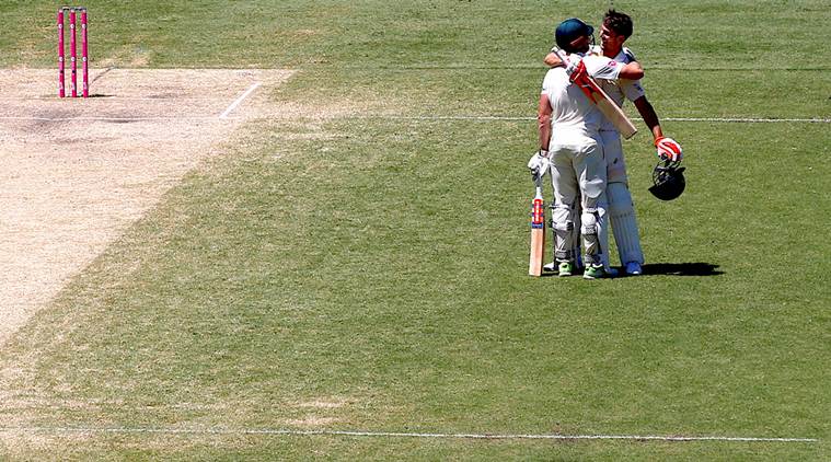 Ashes 2017, ashes 2017, Australia vs England, Shaun Marsh, Shaun Marsh hundred, Mitchell Marsh, Mitchell Marsh hundred, sports news, cricket, Indian Express