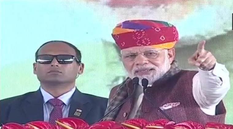 PM Narendra Modi in Barmer: 'Wherever Congress goes, twin brother drought follows'