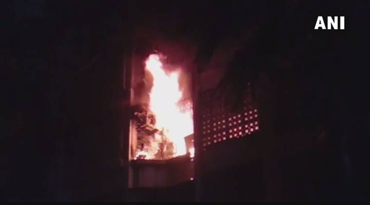 Mumbai fire, fire in mumbai, kamala hills fire