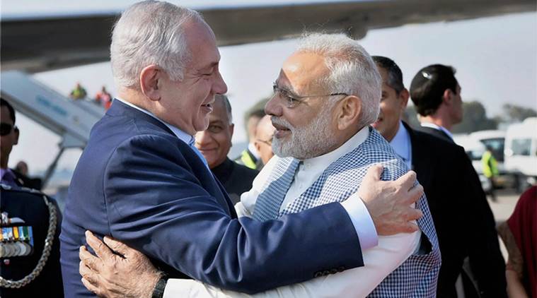 Image result for Netanyahu pays maiden visit to India