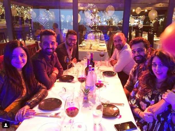 Cricketers celebrate new year