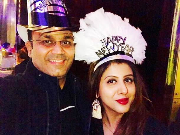 Cricketers celebrate new year