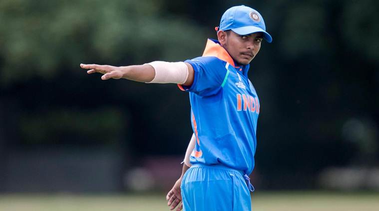 india captain prithvi shaw