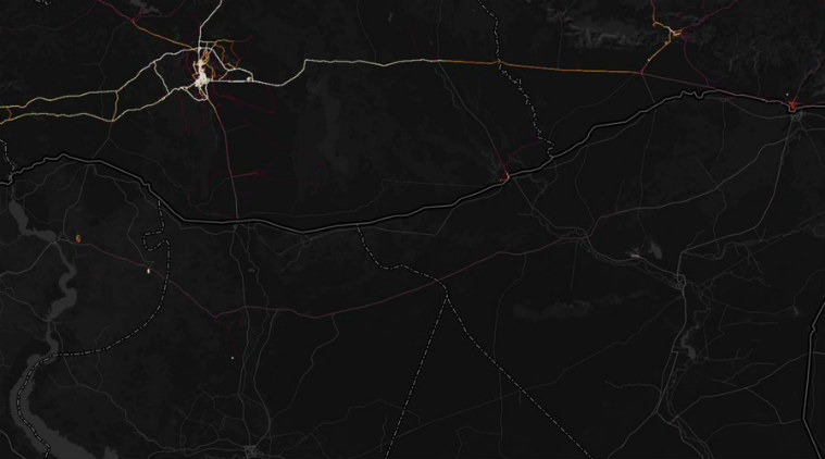 Strava heat map feature, fitness tracking app, map-based data, war zones, global heat maps, sensitive information, Silicon Valley companies, street-level details, data sets, hacking attempts 