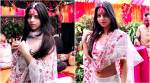 Suhana Khan's floral lehenga is a beauty, but her maang-tikka is a dampner