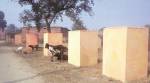 Hundred toilets in Akhilesh Yadav’s Etawah painted saffron, government denies role
