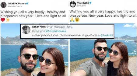 Virat Kohli and Anushka Sharma are posting same photos with same caption; Twitteratti are very amused