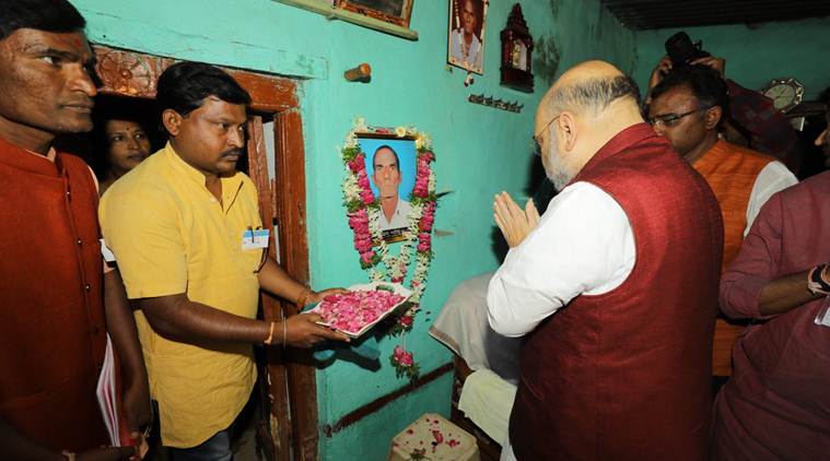 Amit Shah, Amit Shah in Karnataka, Karnataka elections, Yedurappa, Rahul Gandhi, Karnataka Rally, BJP chief Amit Shah Karnataka Rally, Rahul Gandhi, Modi govt, Modi govt industries' loans, India News, Indian Express