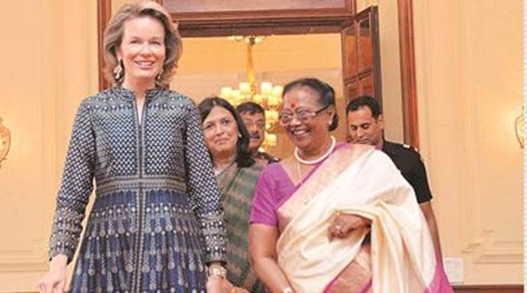 Kate Middleton, designer anita dongre, justin trudeau family, designer dressing, bollywood, king khan, trudeau family with shahrukh khan, Queen Mathilde of Belgium, anita dongre, canadian prime minister