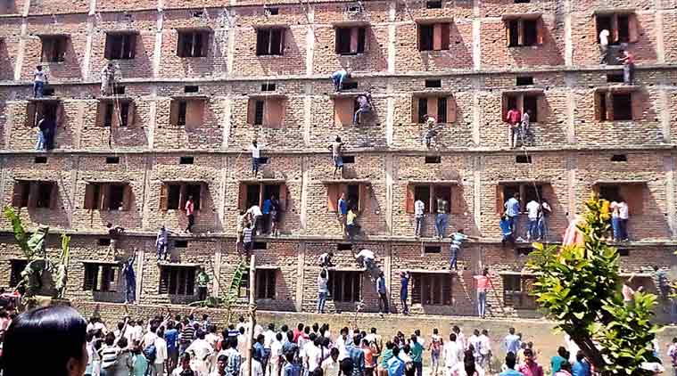 UP board examinations, board examinations UP, UP Mass Cheating, Mathura Mass Cheating, Mass Cheating Mathura, Mathura Cheating, Education News, Indian Express, Indian Express News