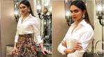 Deepika Padukone shows us how to glam up a basic white shirt with this tip