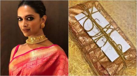 Deepika Padukone receives a gift from Rekha. See photo
