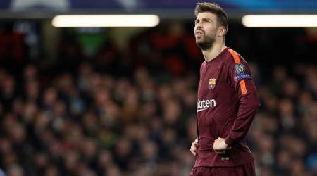 Barcelona’s Gerard Pique in the clear for derby celebration