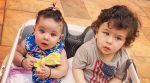 Taimur Ali Khan enjoys a car ride with his cousin Inaaya Naumi Kemmu