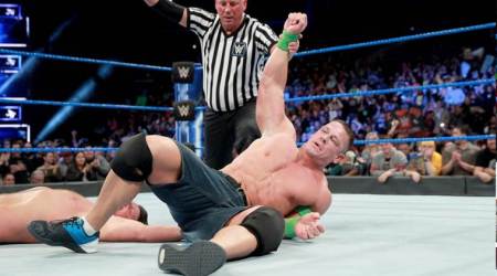 WWE Smackdown Live results: John Cena beats AJ Styles to qualify for WWE title match at Fastlane