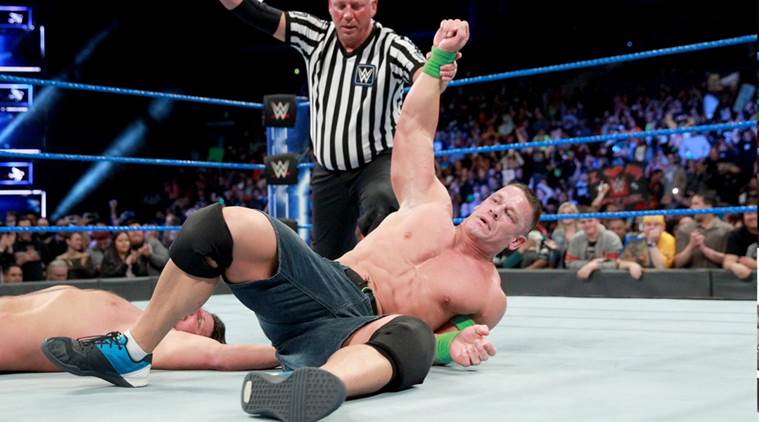 Wwe Smackdown Live Results John Cena Beats Aj Styles To Qualify For