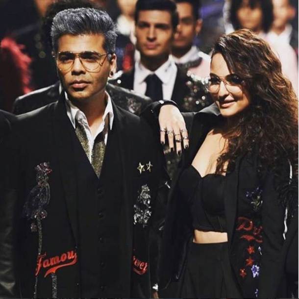 karan johar and sonakshi sinha photos from lakme fashion week