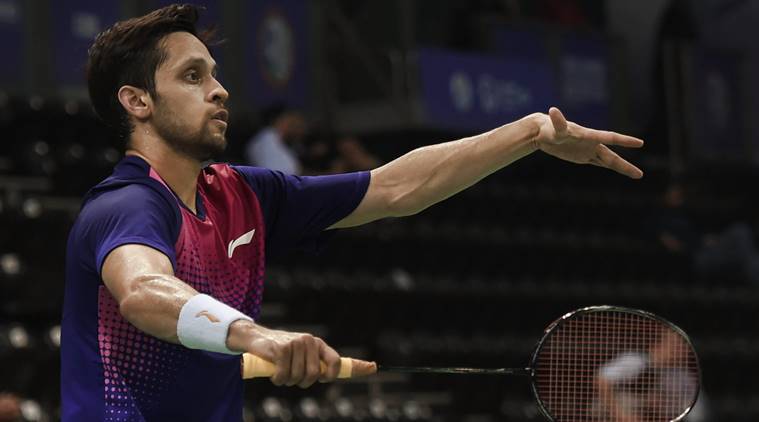p kashyap playing badminton