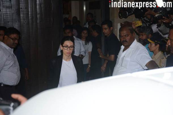 Karishma Kapoor, Sridevi's funeral