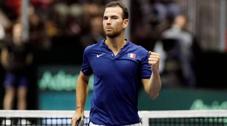 Davis Cup: Adrian Mannarino beats Robin Haase to put France into quarter-finals