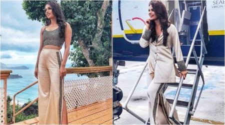 You can totally wear Manushi Chhillar’s pantsuit to both work and a party