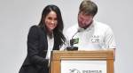 VIDEO: Meghan Markle laughs off an awkward goof-up at an awards ceremony