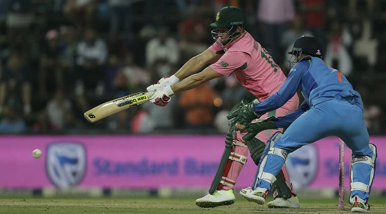 David Miller against India in the fourth ODI