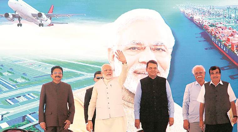 Navi Mumbai airport project, Navi Mumbai airport, Sena leaders arrested, Sena supporters arrested, Navi Mumbai airport protest, PM Narendra Modi, Narendra Modi, Narendra Modi At Mumbai, Magnetic Maharashtra investors summit, Mumbai News, Latest Mumbai News, Indian Express, Indian Express News