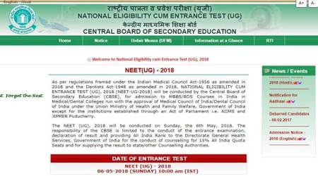 CBSE releases NEET UG 2018 application form, check eligibility criteria here