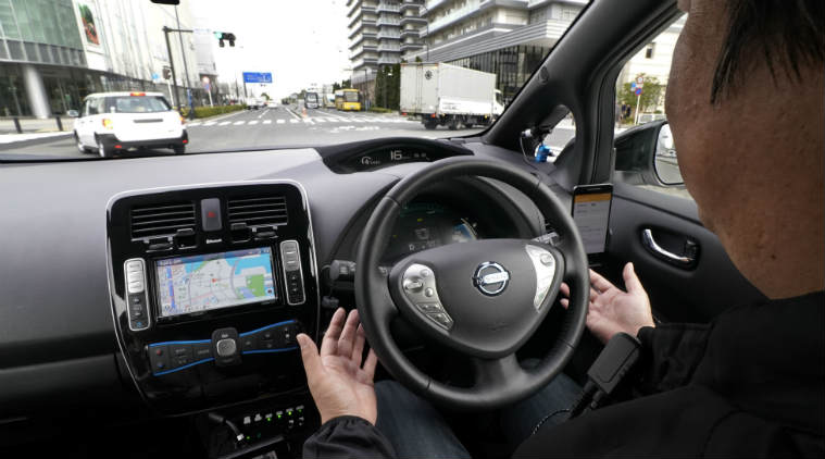 Nissan semi-autonomous technology, Easy Ride service, Tesla AutoPilot, self-driving cars, Nissan Easy Ride, driverless technology, Waymo, mobility services, cyber security, digital map 