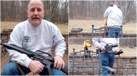 Gun owner destroys his assault rifle after Florida shooting, sparks off #oneless campaign