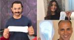 PadMan challenge: Aamir, Twinkle, Alia, Akshay and others pose with a sanitary pad