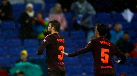 Gerard Pique could face punishment for Espanyol celebration, says Javier Tebas